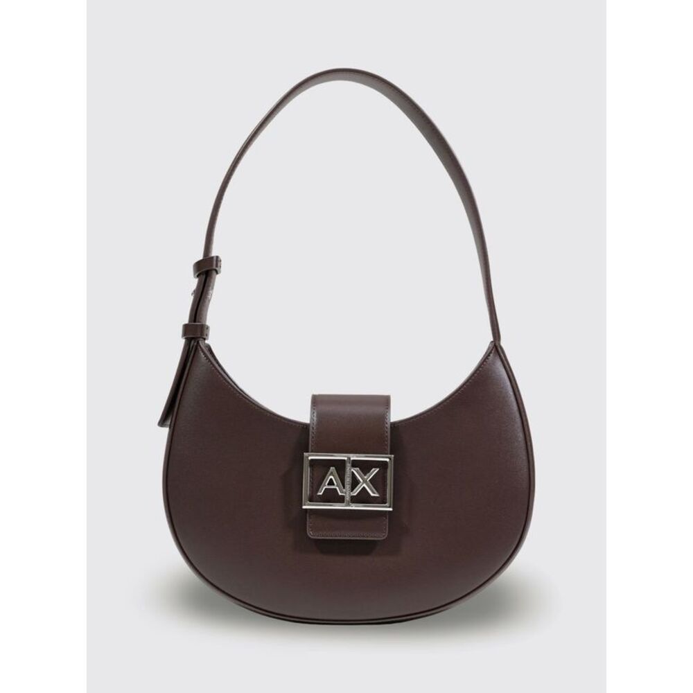 Armani Exchange Women Hobo Shoulder Bag With Metal Logo Armani Exchange
